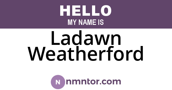 Ladawn Weatherford