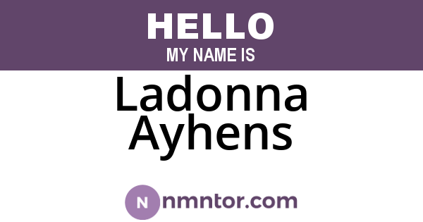 Ladonna Ayhens