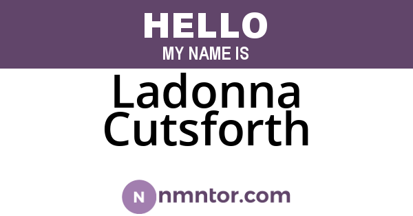 Ladonna Cutsforth