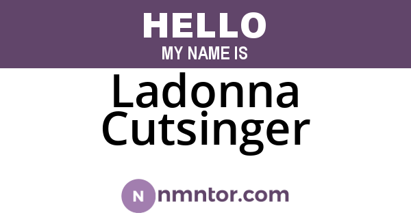 Ladonna Cutsinger