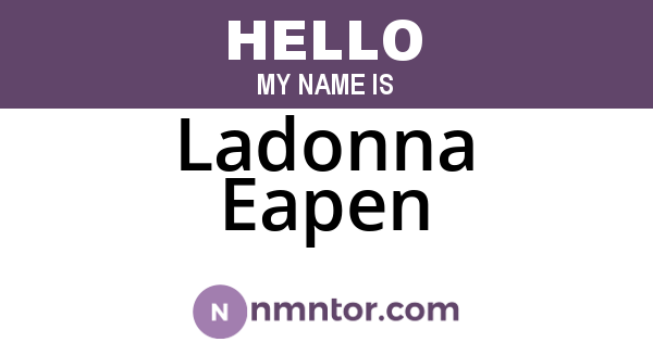 Ladonna Eapen