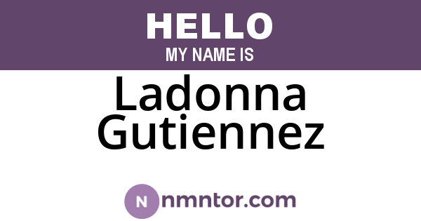 Ladonna Gutiennez