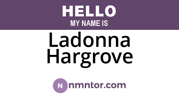 Ladonna Hargrove
