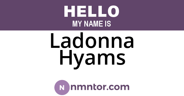 Ladonna Hyams