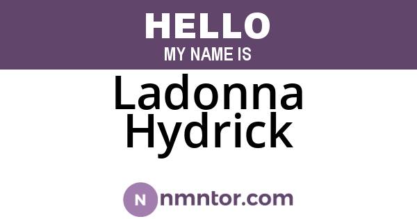 Ladonna Hydrick