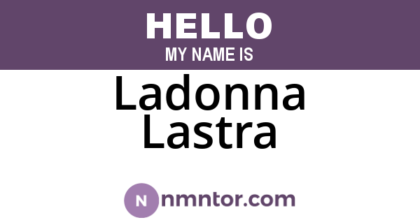 Ladonna Lastra