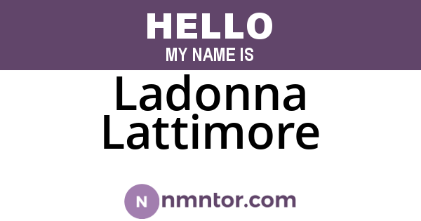 Ladonna Lattimore