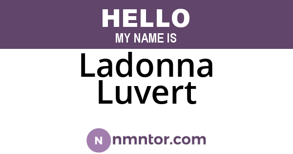 Ladonna Luvert