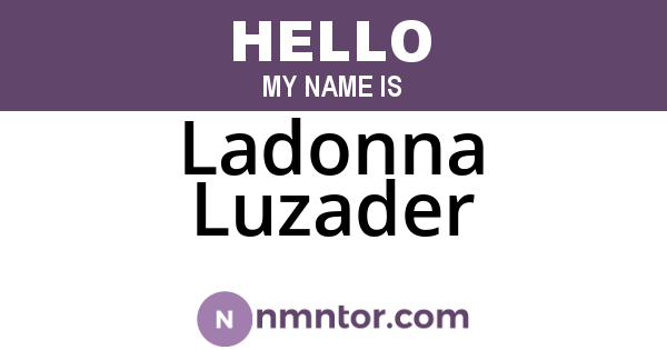 Ladonna Luzader