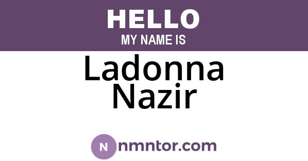 Ladonna Nazir