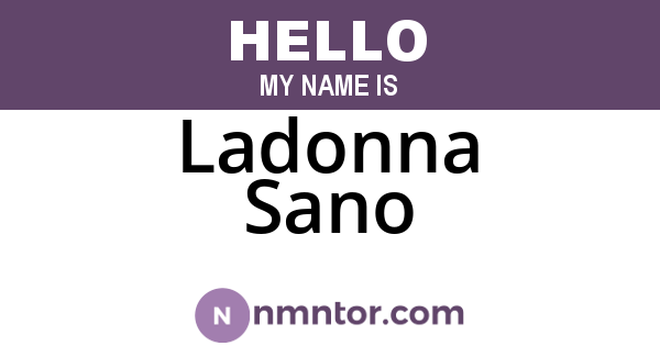 Ladonna Sano