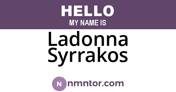 Ladonna Syrrakos