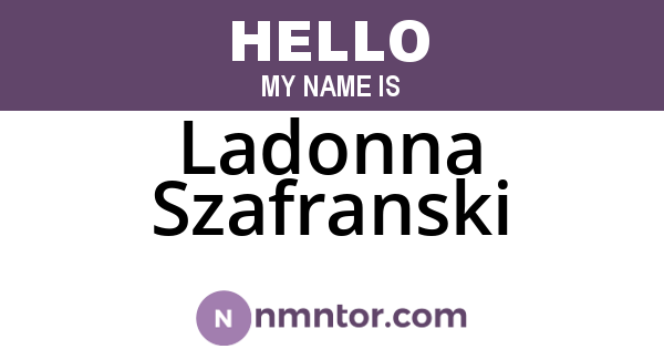 Ladonna Szafranski