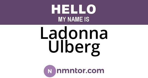 Ladonna Ulberg