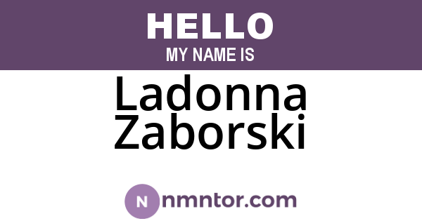 Ladonna Zaborski