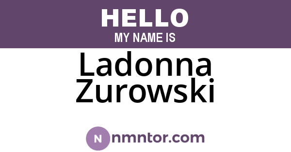 Ladonna Zurowski