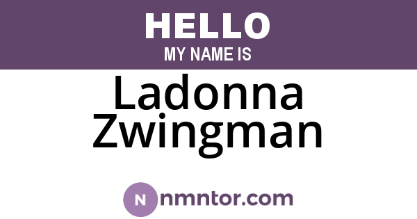 Ladonna Zwingman