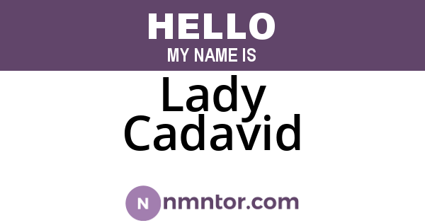 Lady Cadavid