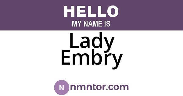 Lady Embry