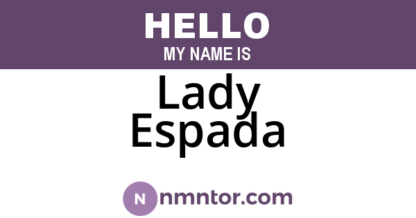 Lady Espada