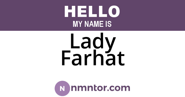Lady Farhat