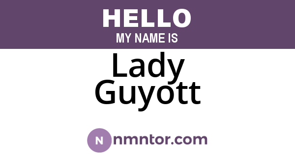 Lady Guyott