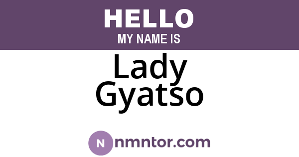 Lady Gyatso