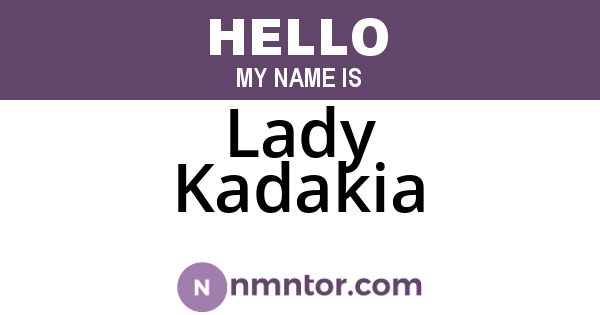 Lady Kadakia