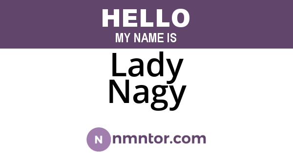 Lady Nagy