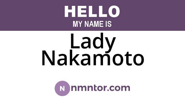 Lady Nakamoto