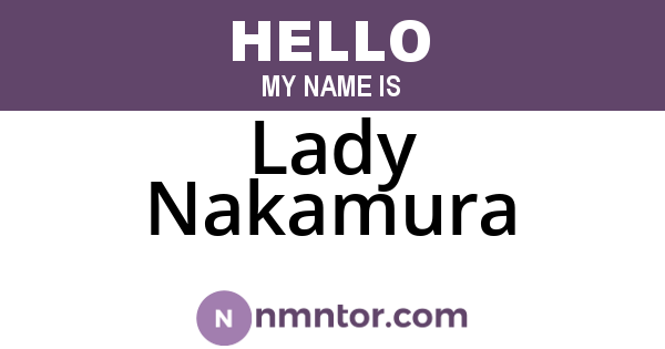 Lady Nakamura