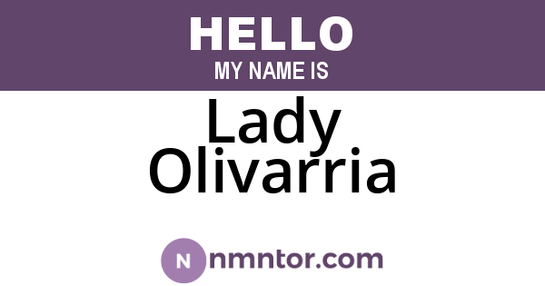 Lady Olivarria