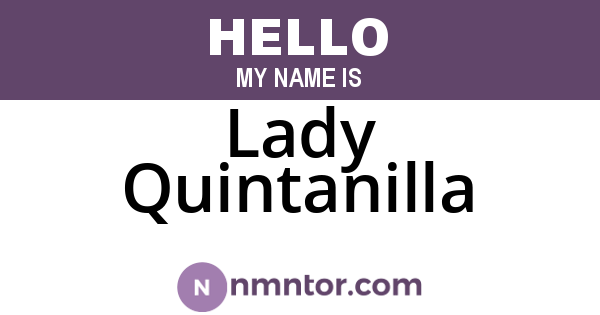 Lady Quintanilla