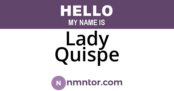 Lady Quispe