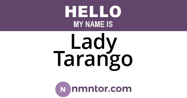 Lady Tarango