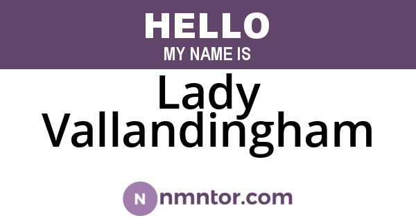 Lady Vallandingham