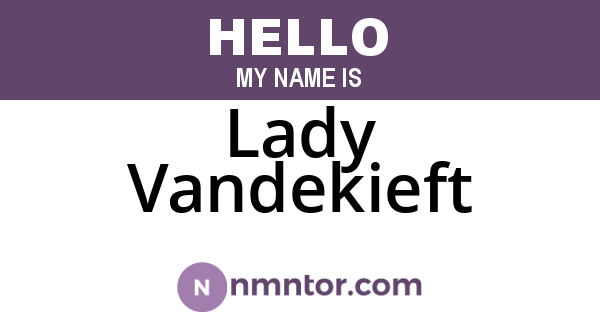 Lady Vandekieft