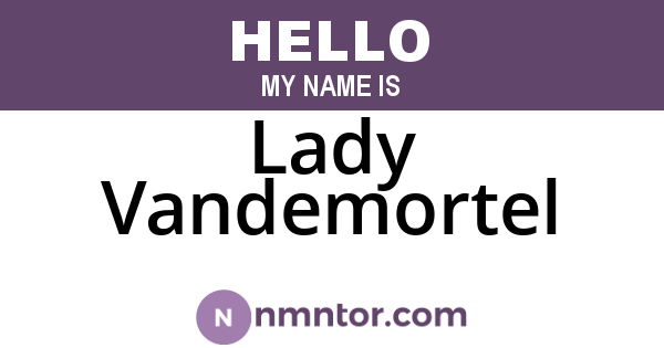 Lady Vandemortel