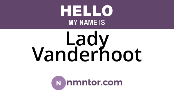 Lady Vanderhoot