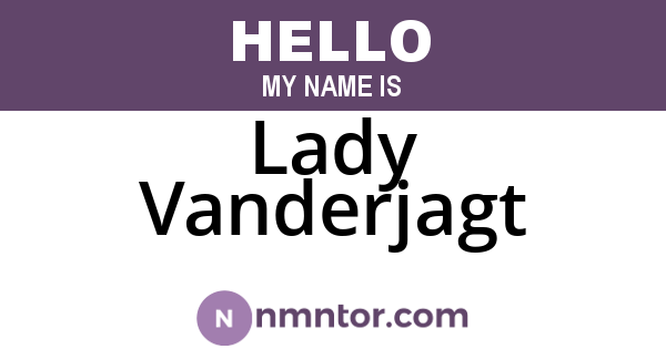 Lady Vanderjagt
