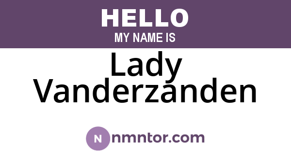Lady Vanderzanden