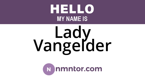 Lady Vangelder