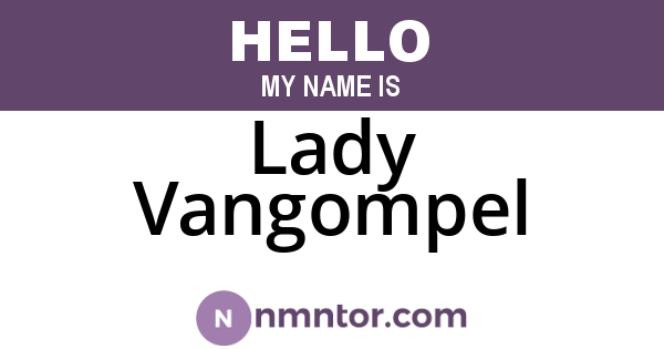 Lady Vangompel
