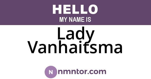 Lady Vanhaitsma