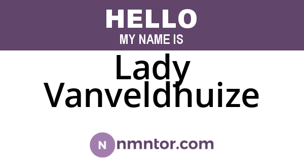 Lady Vanveldhuize