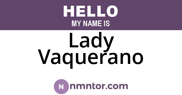 Lady Vaquerano