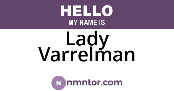 Lady Varrelman