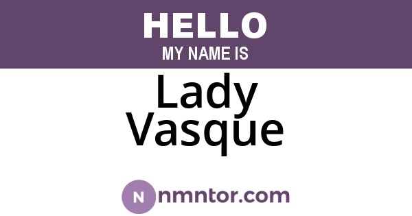 Lady Vasque