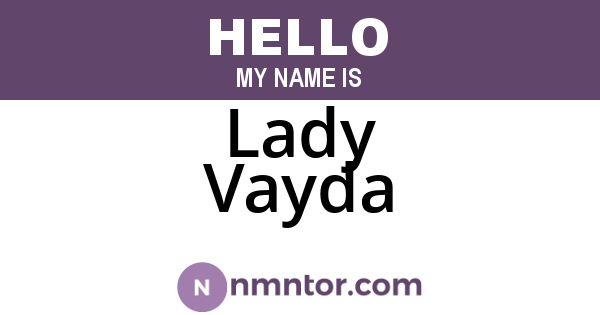 Lady Vayda