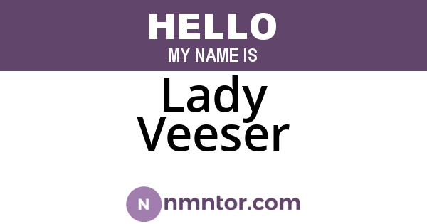 Lady Veeser